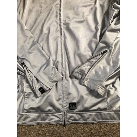 Nike Other - Men’s Nike Basketball Silver Spect Full Zip Jacket Size Medium Vintage